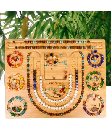 Enrichoice New Bamboo Combo Beading Board for Jewelry Bracelet