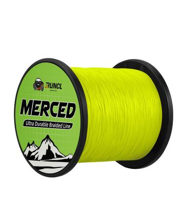 RUNCL Braided Fishing Line, 8 Strand Abrasion Resistant Braided Lines,  Super Durable, Smooth Casting, Zero Stretch, Smaller Diameter, Rainbow  Color for Extra Visibility, 328-1093 Yds, 12-100LB 