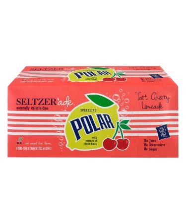 Polar Beverages Tart Cherry Limeade Seltzer'ade, 8 pk, 12 fl oz