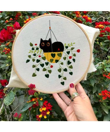  4pcs Cat Brooches Embroidery Kit, Hand Embroidery Kit for  Beginners, Embroidery Kits for Adults, Embroidery Starter Kit with  Embroidery Patterns, Embroidery Hoop Colorful