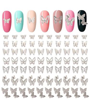 30Pcs 3D Flower Nail Charms for Acrylic Nail Nail Art Charms with