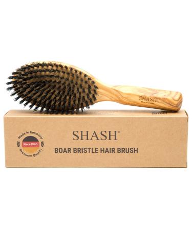 Made in Germany - Shash Exfoliating Face Brush, Soft Goat Bristle Face Brush, Gently Exfoliates Skin to Reduce Flaking and Fine Lines, Promotes