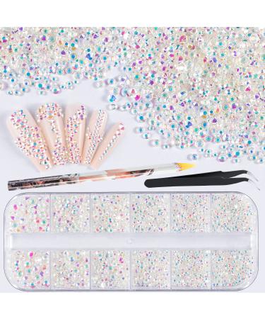 Mixed 3D Nail Art Gems Kit #3, Multi Shape Butterfly Bow Flower Pearl  Rhinestones Charm Jewels for Acrylic Nails Decoration Accessories 07-2  Boxes of Nail Gems Kit #3