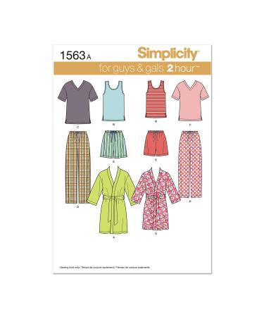 Simplicity Easy to Sew Girl's Dress, Top, Pants or Shorts and Hat Clothing  Sewing Pattern Kit, Code 1453, Sizes 3-8