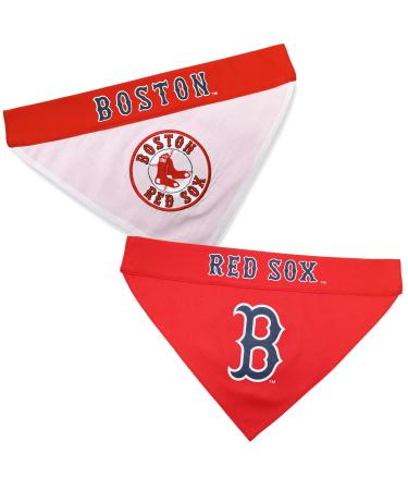 Pets First RSX-3217-L-XL MLB Boston Red Sox Reversible Pet Bandana