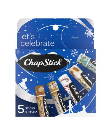 ChapStick Holiday Collection Holiday Lip Balm Variety Gift Box - 0.15 Oz (Pack of 5)