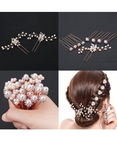 40 Packs Pearl Hair Pins Bridal Wedding Pearl Hair Accessories White Pearl  Bobby Clips for Brides and Bridesmaids Hair Style
