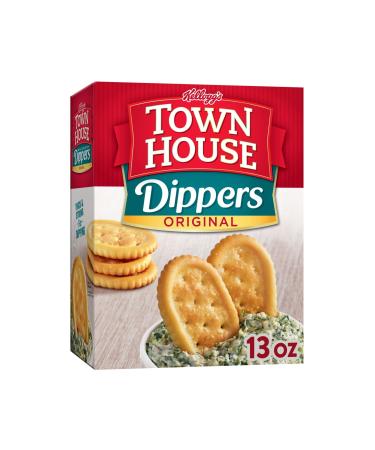 Town House Dippers Baked Snack Crackers, Party Snacks, Delicious and Buttery, Original, 13oz Box (1 Box)
