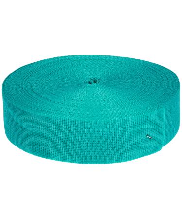 Strapworks Lightweight Polypropylene Webbing - Poly Strapping for Outdoor DIY Gear Repair, Pet Collars, Crafts  2 Inch x 25 Yards - Teal