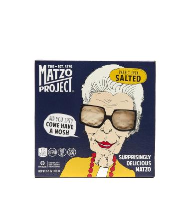 Matzo, Flats, 5.5 Oz. Variety 2 Pack (1 Each: Everything, Salted
