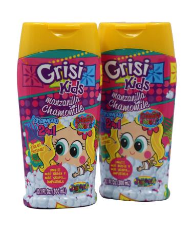 Grisi Kids Chamomile Shampoo, Cleansing, Conditioning, and Lightening Girls Shampoo with Chamomile Extract, Lightens Naturally, Paraben-Free, Hypoallergenic, 10.1 Fl Oz, Bottle.