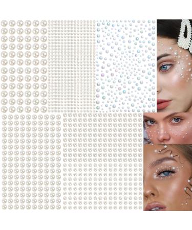 Pearl Makeup Self Adhesive Rhinestones for Eye Jewels Face Gems Nail  Rhinestones Body Temporary Tattoo Diamonds