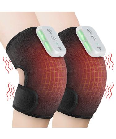 COMFIER Heated Knee Brace Wrap with Massage,Vibration Knee