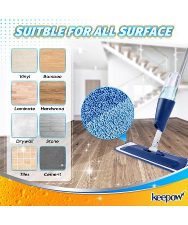 Bona Microfiber Mop for Hard-Surface Floors, with Washable Microfiber  Cleaning Pad 
