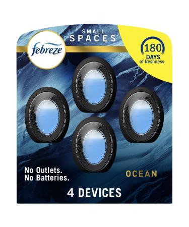 Febreze Plug in Air Fresheners, Ocean, Odor Fighter for Strong Odors,  Scented Oil Refill (3 Count) Ocean Plug, 3 Refills