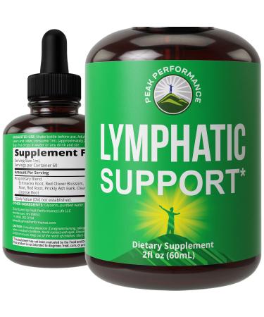 Lymphatic Drainage Drops. Sugar Free 7-in-1 Lymph Detox and Cleanse Support. Vegan Supplement with Echinacea Root, Red Clover Blossom, Burdock Root, Red Root, Cleavers Herb, Licorice Root, and More!