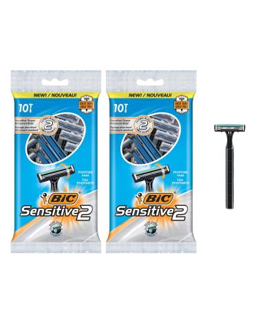 BIC Silky Touch Women's Disposable Razors, With 2 Blades, Pretty Pastel  Razor Handles, 10 Count (Pack of 1)
