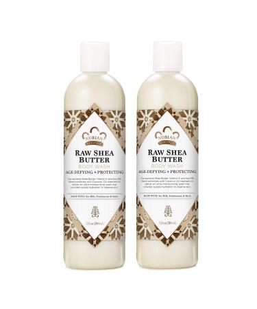Nubian Heritage Body Wash for Dry Skin Raw Shea Butter Paraben Free Body Wash 13 oz 2 Count