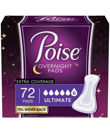 Poise Incontinence Pads, Original Design, Ultimate Absorbency, Long, 60  Count 