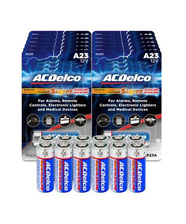 ACDelco 12-Count A23 Batteries, 12V Maximum Power Super Alkaline Battery, 5-Year Shelf Life 12 Count (Pack of 1) 12V