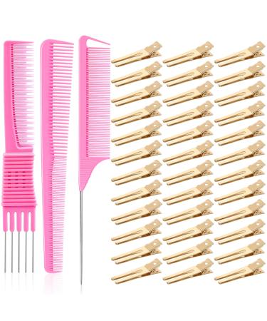 Hair Tail Tools, IKOCO Hair Loop Tool Set Including 2 Pcs Topsy Tail Hair  Tool 1Pc Rat Tail Comb and 400 Pcs Clear And Black Rubber Bands for Hair