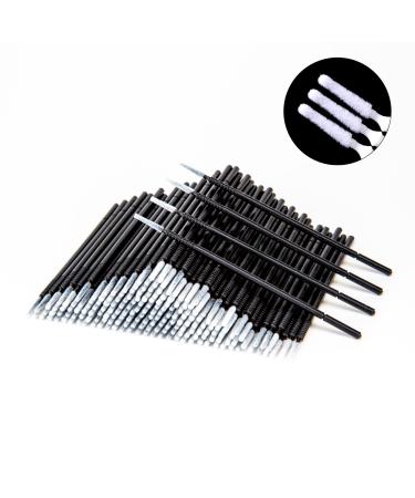 i-Laesh 200 pcs Micro Brushes, Microswabs for Eyelash Extensions, Microbrush Applicators Brush, Lash Mascara Wand Cotton Swabs Qtips for Eye Dental Lashes Eyebrow and Personal Care - Black (Replacement - Pro Grip) 200 pcs