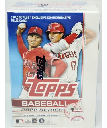  2022 Topps Series 1 Baseball EXCLUSIVE Factory Sealed Blaster  Box with 98 Cards & SPECIAL JERSEY NUMBERS MEDALLION RELIC Card! Look for  Autos, Relics, Parallels & Wander Franco RC & Autos!