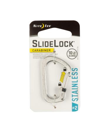 Nite Ize LSBA4-10-R6 S-Biner SlideLock Dual Locking Carabiner, Size #4, Red