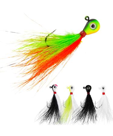 Bladed Jig Fishing Lures, 5 pc and 3 pc Multi-Color Kits, Irresistible  Vibrating Action, Sticky-Sharp Heavy-Wire Needle Point Hooks, Popular 3/8  oz and 1/2 oz Sizes, Includes Storage Box 