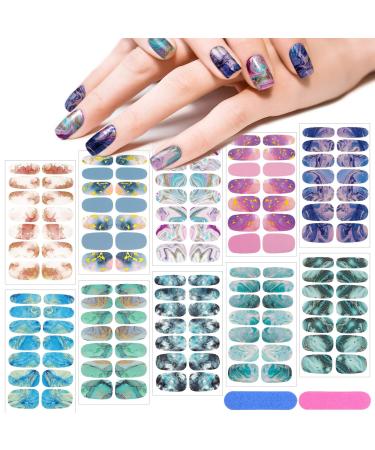 14 Sheets Gold Nail Foils Transfer Stickers Foil Nail Art Supply  Holographic Effect Metallic Nail Art Foil Stickers Color Gold Silver Nail  Foil