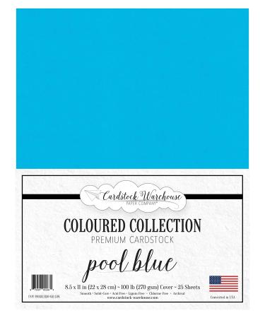  Cardstock Warehouse Colorplan New Blue Matte Premium Cardstock  Paper - 8.5 x 11 - 100 Lb. / 270 Gsm - 25 Sheets : Arts, Crafts & Sewing