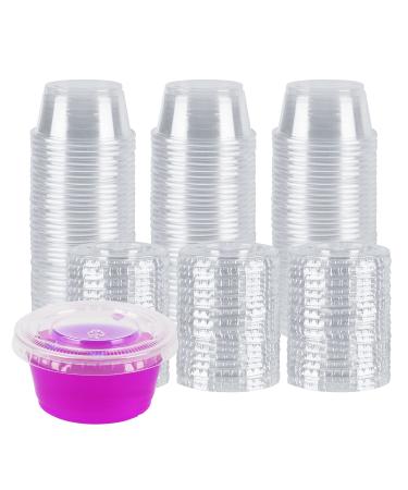 Hedume 300 Sets 4oz Portion Cups with Lids, BPA-free Clear Disposable  Plastic Cups for Souffle, Jello, Meal Prep, Portion Control, Salad  Dressing, Slime, Condiment Container
