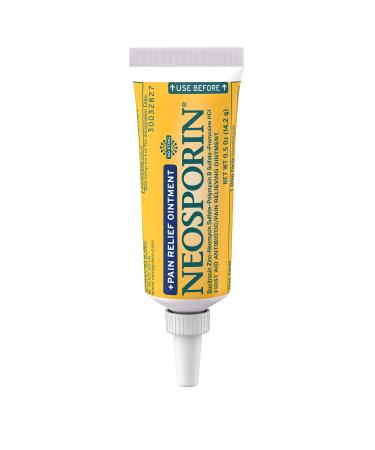 Neosporin + Maximum-Strength Pain Relief Dual Action Ointment First Aid Topical Antibiotic & Analgesic Ointment for 24-Hour Infection Protection with Bacitracin Zinc & Pramoxine HCl .5 oz