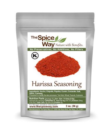 The Spice Way Harissa Seasoning - A Spicy Hot Spice Blend to Create Paste and Sauce (Tunisian spice blend) Harissa Powder 2 oz 2 Ounce (Pack of 1)