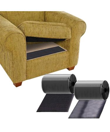 TEUVO Couch Cushion Non Slip Pads to Keep Couch Cushions from Sliding Hook  and Loop Tape with Adhesive for Smooth Surfaces 2m Long and 11cm Wide Tape  with Adhesive 11 CM * 2M