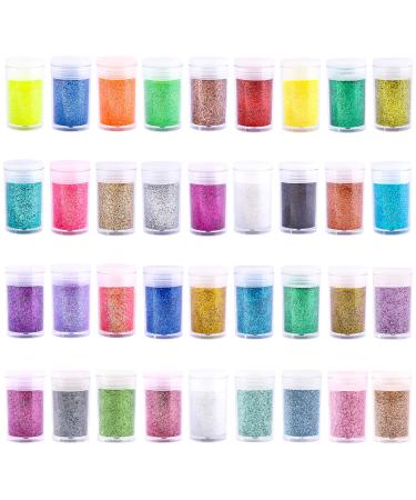 Chunky and Fine Glitter Mix Estanoite 24 Colors Sequins & Fine Glitter  Powder Mix Holographic Glitter Flakes Cosmetic Face Body Eye Hair Nail Art  Resin Tumbler Iridescent Glitter Loose Glitter
