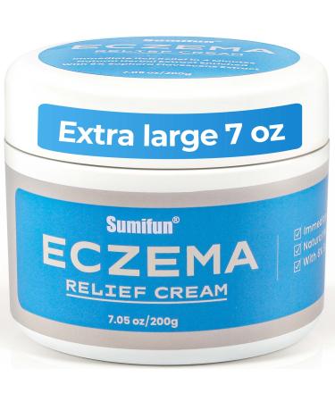 Sumifun Eczema Psoriasis Cream - Extra Large 7oz - Anti Itch Cream for Seborrheic Dermatitis Psoriasis Jock Itch Athletes Foot Eczema Cream for Adults