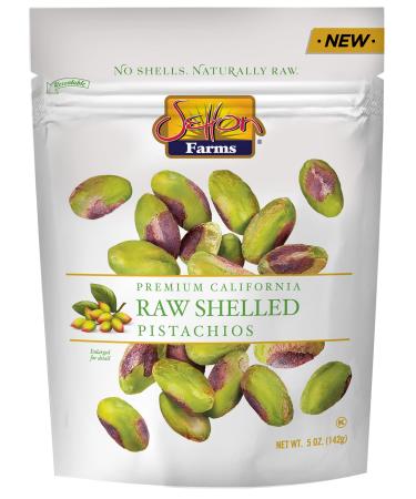 Setton Farms Naturally Raw Shelled Pistachios, No Shell, Non-GMO Project Verified, Certified Gluten Free, Vegan and Kosher, Heart Healthy Snack, 5 Oz