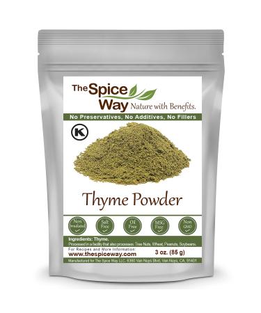 The Spice Way Thyme Seasoning Ground - ( 3 oz ) Made from premium fresh thyme
