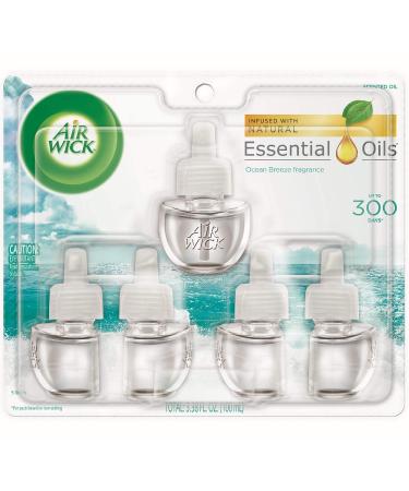  Air Wick Plug in Scented Oil, 5 Refills, Baked Caramel &  Chocolate, Essential Oils, Air Freshener : Health & Household