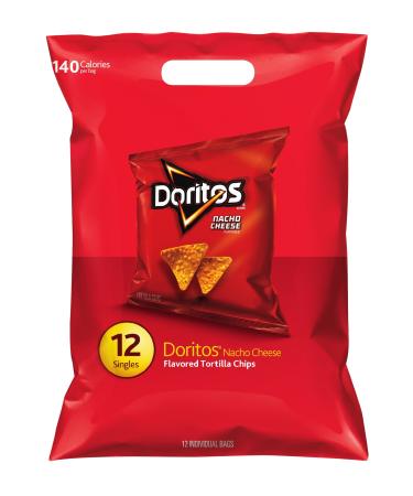 Doritos Nacho Cheese, 12 Count per Pack, 1 Ounce (Pack of 12)