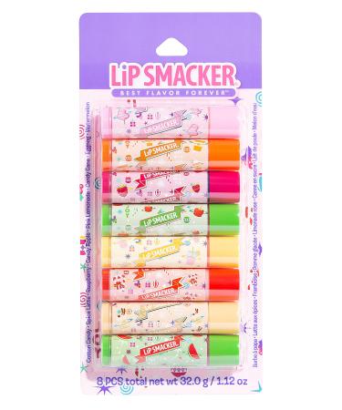 Lip Smacker Sanrio Hello Kitty and Friends 8-Piece Flavored Lip Balm,  Clear, For Kids, My Melody, Little Twin Stars, and Chococat 