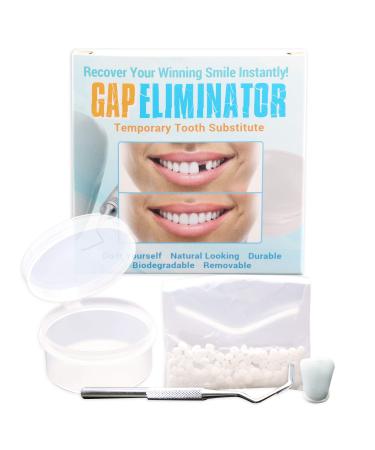 Do It Yourself Gap Eliminator Temporary Tooth Substitute With Sculpting Tool