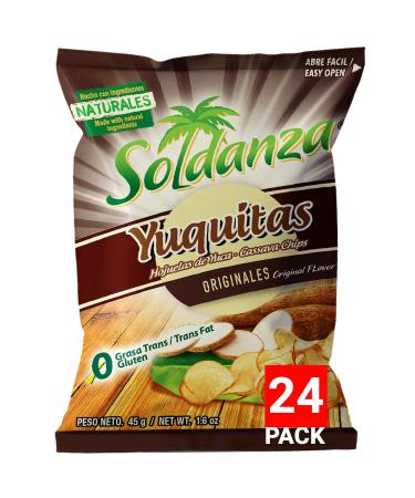 Soldanza Yuca/Cassava Chips, 1.59 Oz (Pack of 24)