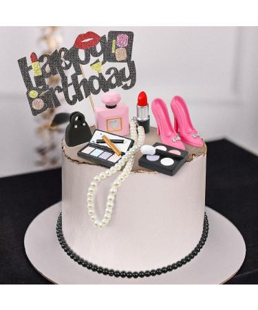 10 Pcs Makeup Cake Topper Cosmetics Birthday Makeup Cake ...