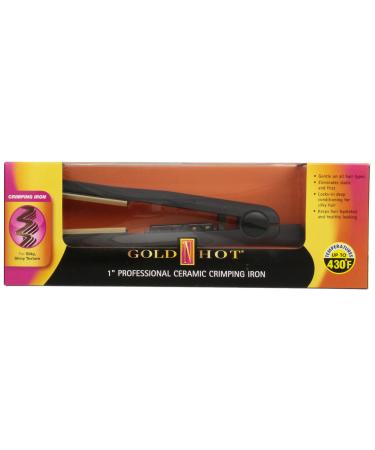 Gold N' Hot GH3010 Professional Ceramic Crimping Iron, 1 Inch