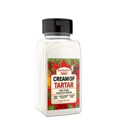 Cream of Tartar By Unpretentious Baker, 2 Cups, Non-GMO, Gluten Free, Vegan, Slotted Cap Spice Shaker 1 Pound (Pack of 1)