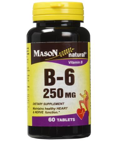 MASON NATURAL Vitamin B-6 250mg 60 TABS
