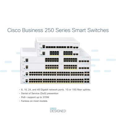 Cisco Business CBS250-24T-4G Smart Switch | 24 Port GE | 4x1G SFP