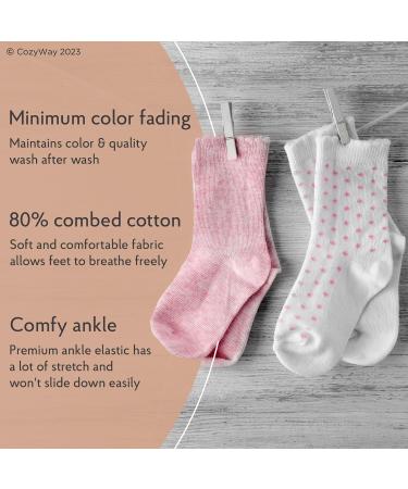 Kids Socks Baby Anti Slip Non Skid Rubber Grip Cotton Children Boy Girl  5Pairs